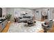 Comfortable living room showcasing a stylish sofa, modern coffee table, and tasteful decor at 6117 Brace Rd, Charlotte, NC 28211