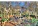 Charming courtyard with a decorative fountain, seating benches, and manicured greenery at 101 S Laurel Ave # 72A, Charlotte, NC 28207