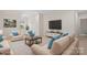 Staged living room with cozy furniture, plush seating, and modern decor at 10405 Briarhurst Pl # 18, Mint Hill, NC 28227