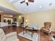 Comfortable living room with hardwood floors and open-concept design for seamless entertaining at 11406 Olde Turnbury Ct, Charlotte, NC 28277