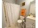 Cozy bathroom features a shower and tub combination, perfect for relaxation and convenience at 127 E 11Th St, Salisbury, NC 28144