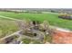 Aerial view of a charming home with a long driveway, surrounded by trees and fields at 1783 Reepsville Rd, Lincolnton, NC 28092