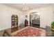 Entryway featuring an arched entrance, hardwood floors, with classic furniture and decor at 1783 Reepsville Rd, Lincolnton, NC 28092