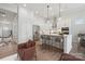 Modern kitchen with stainless steel appliances, center island, and ample counter space at 2018 Mantle Ridge Dr, Indian Trail, NC 28079