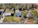 Beautiful aerial view of the home showing roof, yard and surrounding trees at 5230 Northview Dr, Hickory, NC 28601