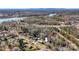 Aerial view showcases this property near the lake, highlighting its desirable location and access to nature at 5230 Northview Dr, Hickory, NC 28601