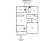 Second floor plan featuring three bedrooms, two bathrooms, a utility room and a common area at 603 Smokehouse Ln, Albemarle, NC 28001