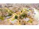 Picturesque aerial view of a neighborhood with mature trees and well-maintained homes at 651 25Th Nw Ave, Hickory, NC 28601