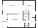 Detailed floor plan of a condo unit, with living room, kitchen, bedroom, and balcony at 7831 Spinnaker Bay Dr # 106, Sherrills Ford, NC 28673