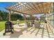 Expansive backyard patio with seating, grills, and a pergola, great for outdoor gatherings and leisure at 1022 Torrens Dr, Monroe, NC 28110