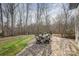 Brick patio featuring an outdoor dining set on the home's beautiful backyard at 1061 Verbena Ct, Tega Cay, SC 29708