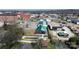 Aerial view of a building with a unique green roof, surrounded by trees and an urban landscape at 109 Oakland Ave, Chester, SC 29706