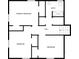 This floorplan includes a bath, hall, primary bedroom and two additional bedrooms for Gathering or guests at 1429 Alexander Rd, Rock Hill, SC 29732
