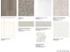 Selection of interior finishes including flooring, carpet, countertops, tile, and cabinet styles at 162 Holsworthy Dr, Mooresville, NC 28115