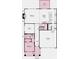 Detailed first-floor plan featuring a kitchen, dining area, gathering space, bedroom and garage at 173 Holsworthy Dr, Mooresville, NC 28115