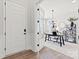 Bright office with large door, stylish lighting, shelving, and a decorative rug at 173 Holsworthy Dr, Mooresville, NC 28115