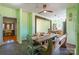 Open dining area with rustic table and chairs offering easy access to the kitchen at 1847 Bertha Knight Rd, Lancaster, SC 29720