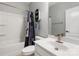Clean bathroom featuring a tub, framed mirror and grey paint at 1875 Loggerhead Dr, Lancaster, SC 29720