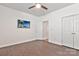 Bedroom with hardwood floors, a ceiling fan, and television, creating a relaxing space at 242 Tradition Way, Rock Hill, SC 29732