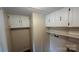 Laundry room featuring upper cabinets and shelving at 350 Brawley Rd, Cleveland, NC 27013