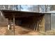 Shed with an open bay and a mix of wood and metal materials, ideal for storage at 350 Brawley Rd, Cleveland, NC 27013