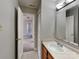 Bathroom featuring a modern vanity with a mirror and a shower/tub combination at 5513 Hammermill Dr, Harrisburg, NC 28075