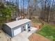 Aerial view of a detached garage, showcasing its functionality and additional outdoor space at 7219 Morningdew Ct, Denver, NC 28037