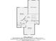 Third floor plan featuring two bedrooms, a hall, and a bathroom of this 1605 sq. ft. home at 8904 Saint Pierre Ln, Charlotte, NC 28277