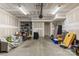 Spacious garage for storage with overhead lighting; offers ample space for vehicles and other items at 9108 Ainslie Downs St, Charlotte, NC 28273
