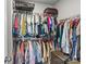 Walk-in closet with organized storage and shelving for clothes and accessories at 9108 Ainslie Downs St, Charlotte, NC 28273