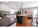 Kitchen featuring an island with seating and stainless steel appliances at 113 Windsong Ct, Gastonia, NC 28056