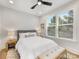 This bedroom is bright with lots of natural light coming from the window at 1409 Kenilworth Ave, Charlotte, NC 28203