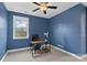 Study with hardwood floors, a window with natural light, and a comfortable desk with office chair at 3045 Bronwood Pl, Lancaster, SC 29720
