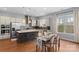 Eat-in kitchen with stainless steel appliances, large island, and modern finishes at 3045 Bronwood Pl, Lancaster, SC 29720