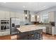 Kitchen with stainless steel appliances, granite countertops, and center island at 3045 Bronwood Pl, Lancaster, SC 29720