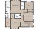 Second floor plan includes primary bedroom and bath, with three additional bedrooms at 3937 Plainview Rd, Charlotte, NC 28208