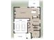 A home's first floor plan features the primary bedroom, garage, kitchen, den, and great room at 3937 Plainview Rd, Charlotte, NC 28208