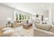 Bright living room featuring a modern design, large windows, and an open layout perfect for entertaining at 3937 Plainview Rd, Charlotte, NC 28208