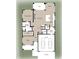 Open-concept floor plan featuring a spacious primary bedroom, walk-in closet, kitchen, great room, and a two-car garage at 3949 Plainview Rd, Charlotte, NC 28208