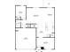 A black and white rendering of the floorplan of the first floor of the home at 8906 Paddle Oak Rd, Charlotte, NC 28227