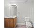 Bathroom featuring vanity, toilet, and tub with shower at 118 Glade Valley Ave, Mooresville, NC 28117