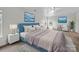 Tastefully decorated bedroom with large bed and complementary wall art at 118 Glade Valley Ave, Mooresville, NC 28117