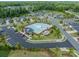 Aerial view of community featuring a swimming pool and clubhouse at 1819 Lotus Ln, Denver, NC 28037