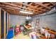 Spacious unfinished basement offering ample storage and potential for customization at 2704 Silvers Ln, Albemarle, NC 28001