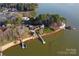 Lake house with a private pier and boat launch at 340 Topsail Rd, Salisbury, NC 28146
