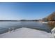 Expansive lake view from the dock, showcasing calm waters and distant treelined shore at 340 Topsail Rd, Salisbury, NC 28146