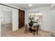 Cozy dining area with a sliding barn door and natural light at 412 Montana Dr, Gastonia, NC 28056