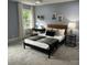 Bedroom featuring carpet, a desk area, and a ceiling fan at 4340 Sequoia Red Ln, Charlotte, NC 28226
