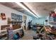 Garage interior showcasing ample storage, work areas, and organized spaces, perfect for projects at 5212 Old Concord Rd, Salisbury, NC 28146