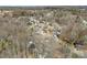Expansive aerial perspective of houses immersed in a dense, wooded area, emphasizing privacy and a serene community atmosphere at 8123 Chrisbry Ln, Charlotte, NC 28215